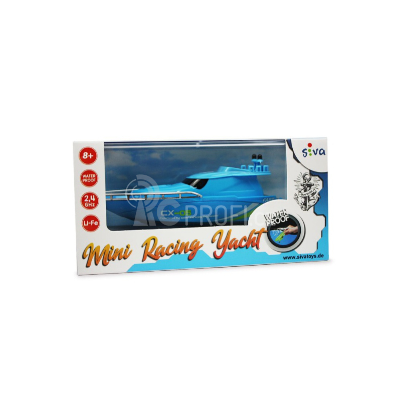 RC loď Mini Racing Yacht, modrá