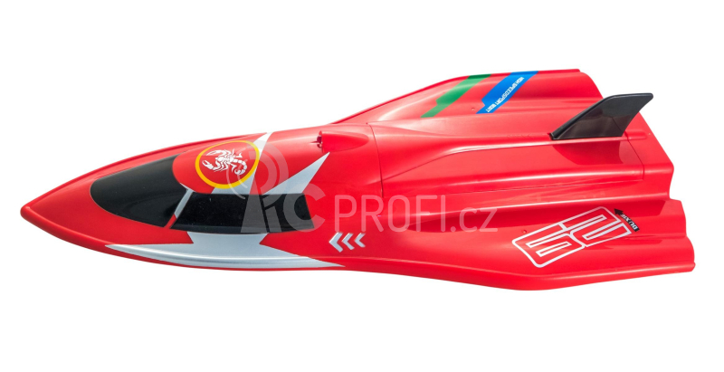 RC loď Razer Speed ​​Boat, červená