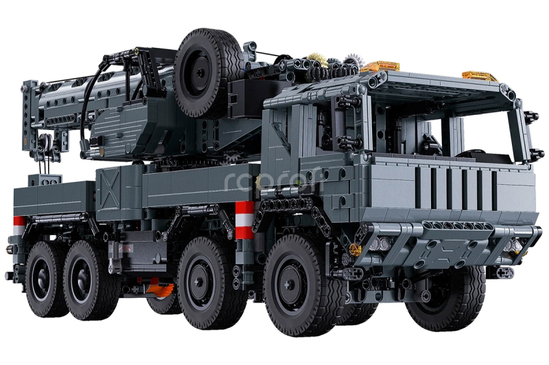 RC Master vojenský autojeřáb - Stavebnice z kostek