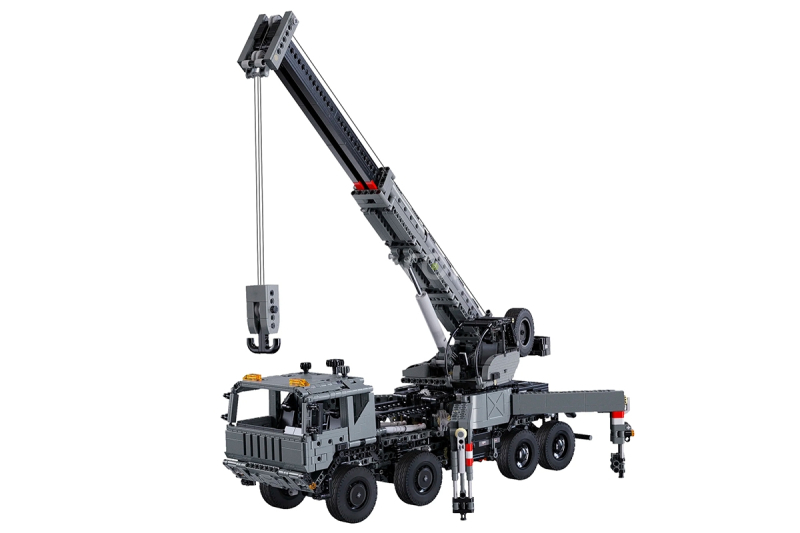 RC Master vojenský autojeřáb - Stavebnice z kostek