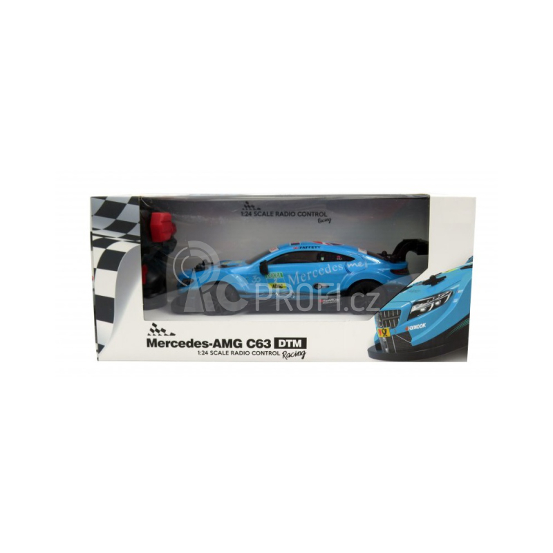 RC auto Mercedes-AMG C63 DTM, modrá