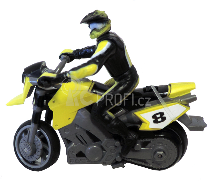 RC mini motorka 1:43 - žlutá