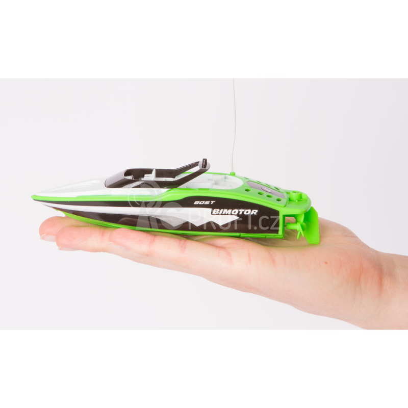 RC mini rychlostní člun, zelená