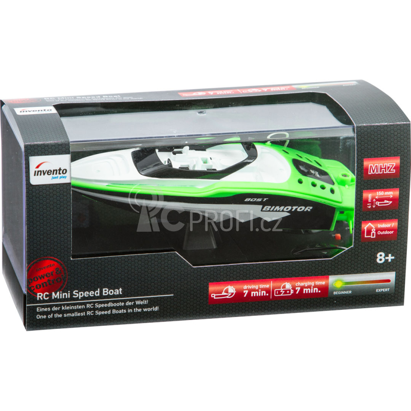 RC mini rychlostní člun, zelená
