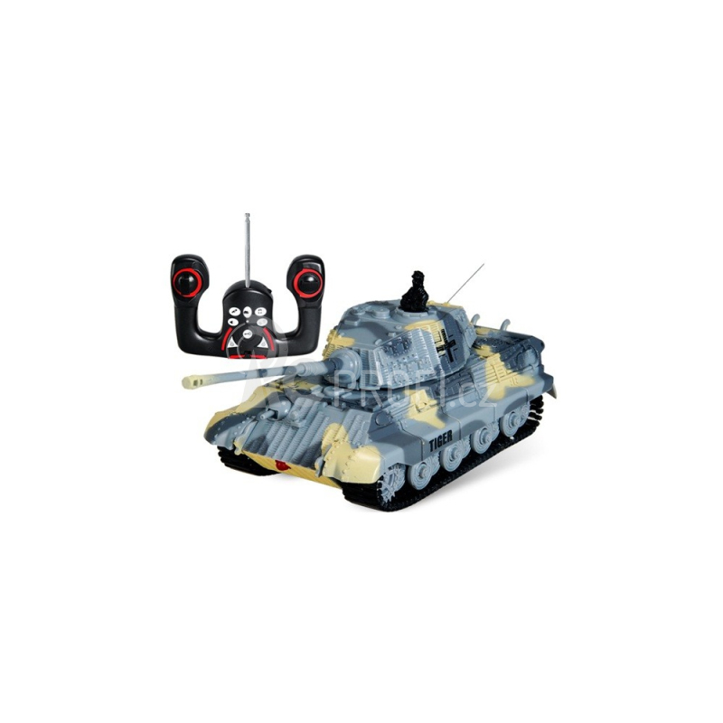 RC minitank King Tiger, zelená