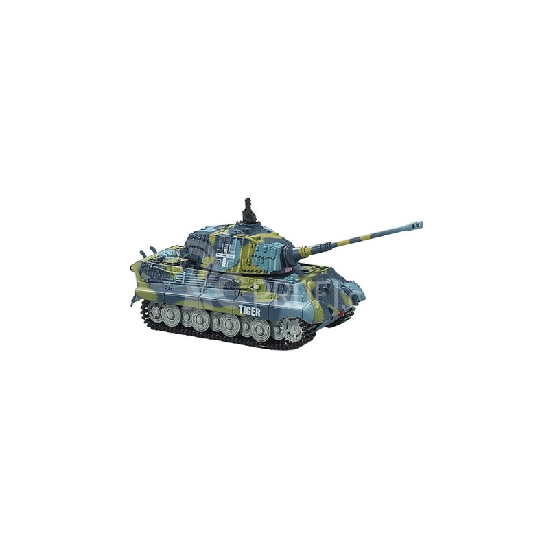 RC minitank King Tiger, zelená