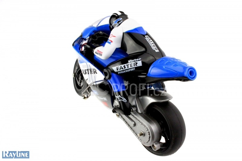RC motorka R29 s gyroskopem, modrá