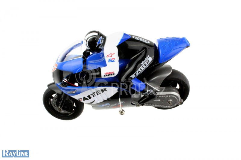 RC motorka R29 s gyroskopem, modrá