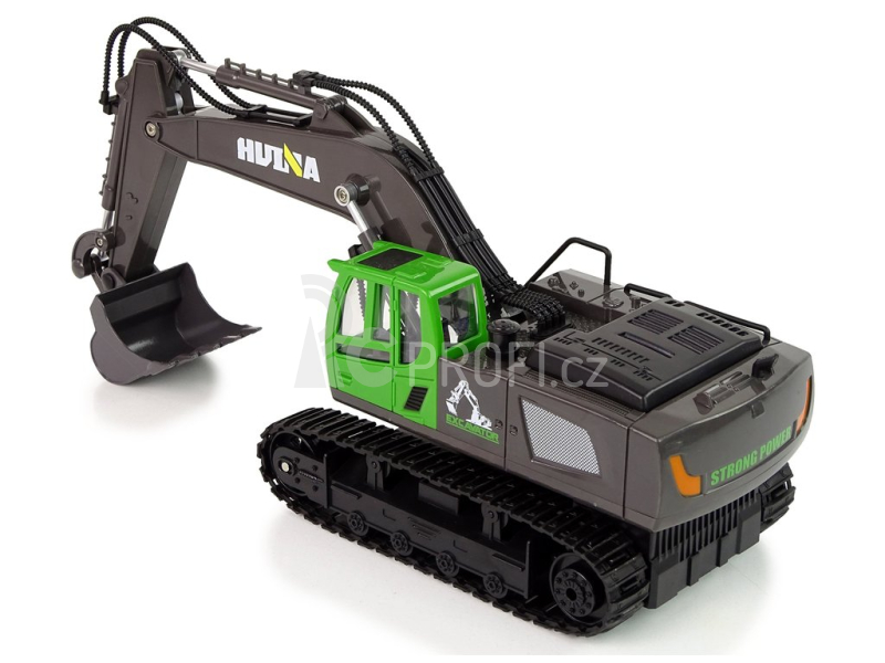 RC pásový bagr HN558 1:18 11CH, zelená