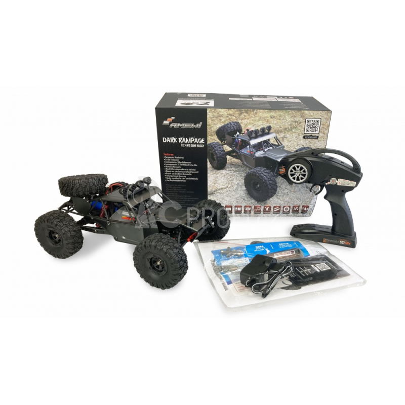 RC pouštní buggy Dark Rampage 4WD 1:12 RTR