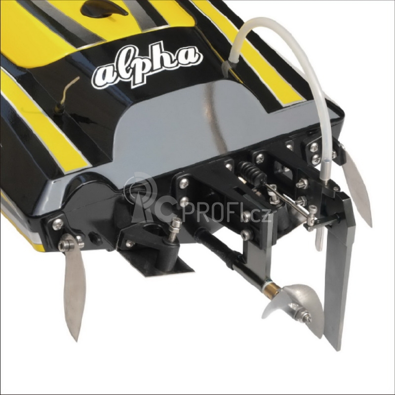 RC rychlostní člun Alpha 1000mm RTR brushless, žlutá