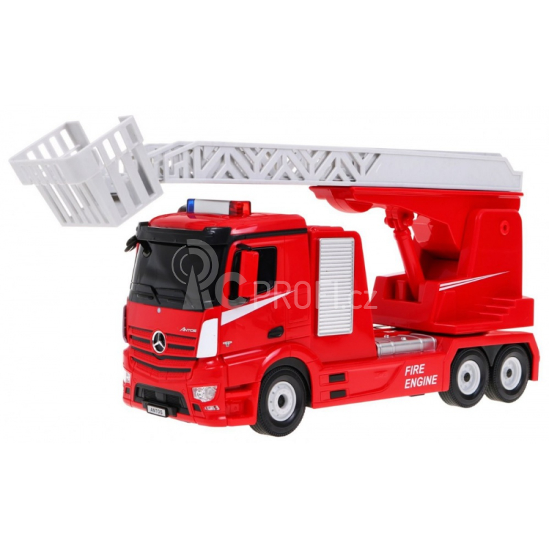 RC sada 2v1 hasičské vozy Mercedes-Benz 1:14 a 1:24