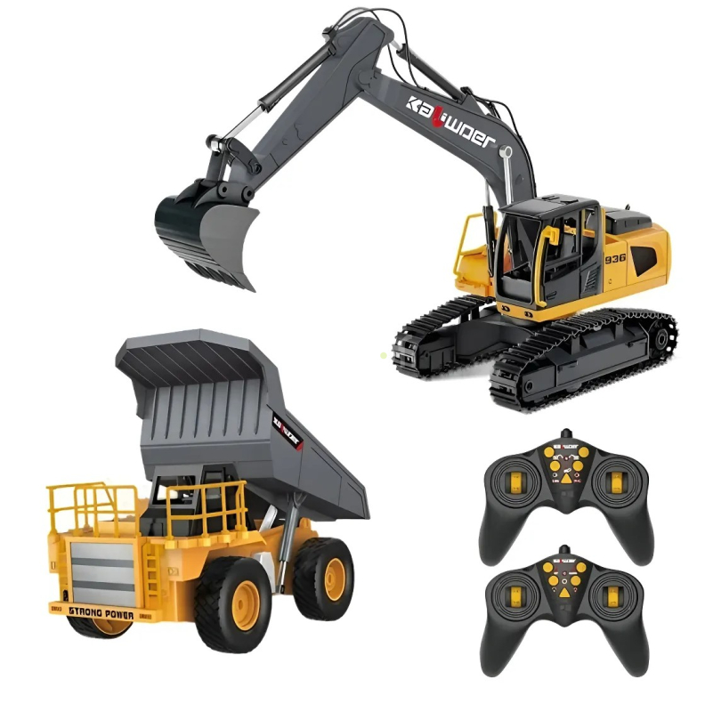 RC sada bagr a sklápěč HN3556 1:24
