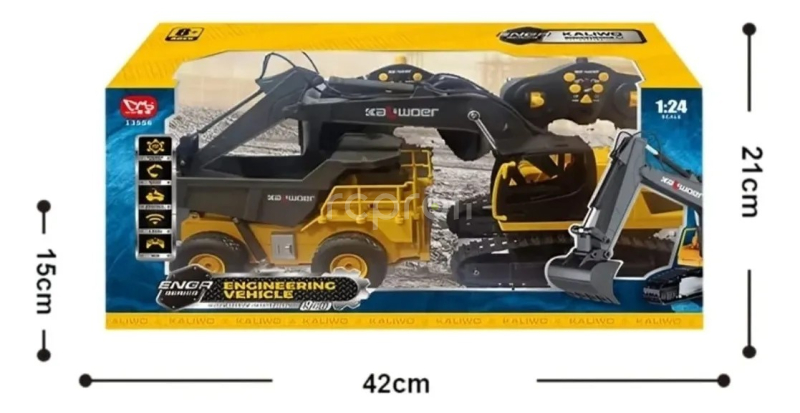 RC sada bagr a sklápěč HN3556 1:24