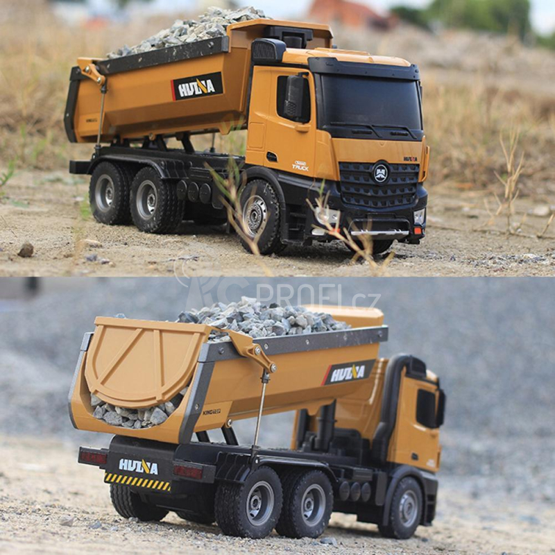 RC sklápěč Mercedes-Benz Arocs HN573 1:14 10CH + náhradní baterie