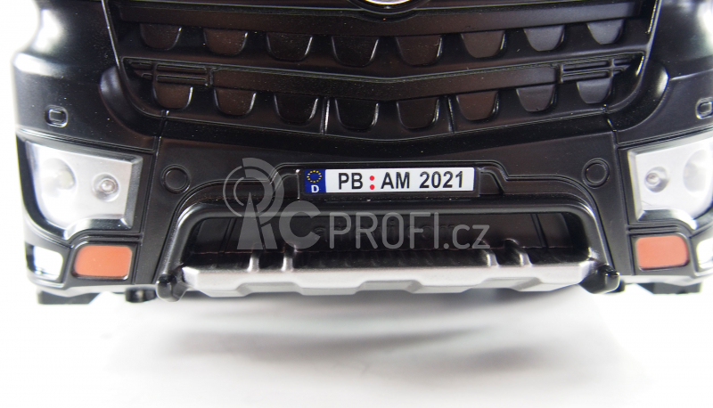 RC celokovový sklápěč Mercedes-Benz Arocs, černá