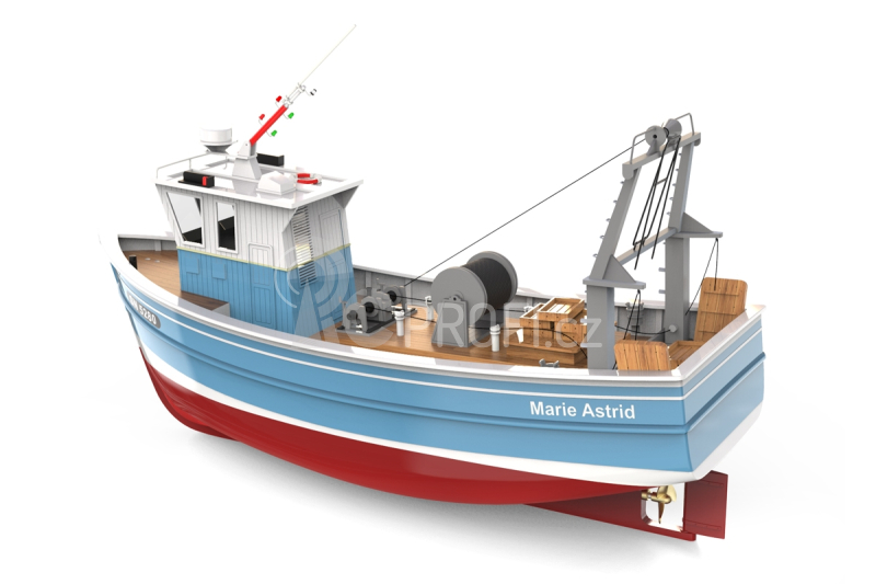 RC stavebnice Marie Astrid rybářský člun 1:50 kit