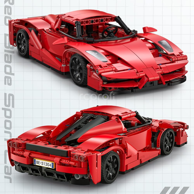 RC stavebnice Red Blade Sports Car