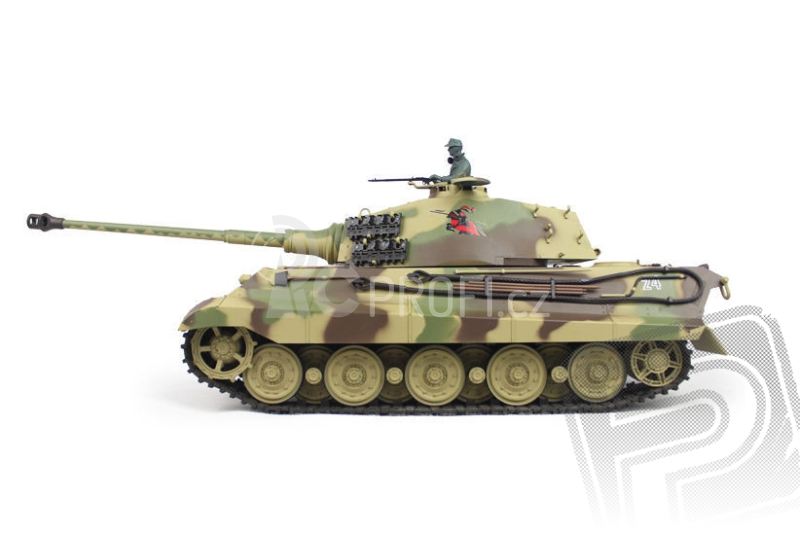 RC tank 1:16 German King Tiger (věž Henschel) kouř. a zvuk. efekty