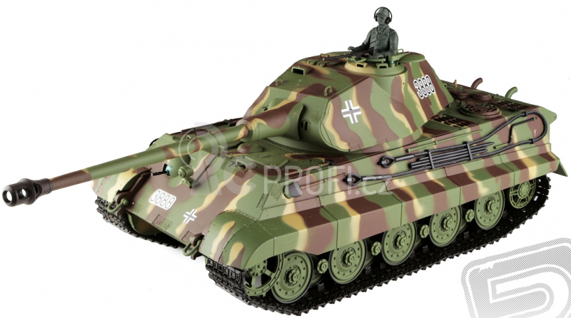 RC tank 1:16 German King Tiger (věž Porsche)
