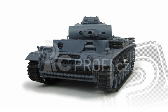 RC tank 1:16 Panzerkampfwagen III Ausf. L kouř. a zvuk. efekty