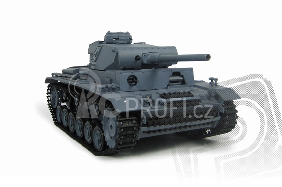 RC tank 1:16 Panzerkampfwagen III Ausf. L kouř. a zvuk. efekty