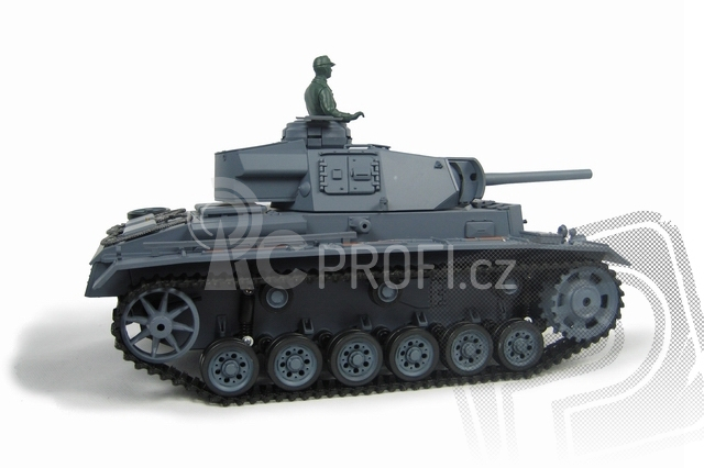 RC tank 1:16 Panzerkampfwagen III Ausf. L kouř. a zvuk. efekty