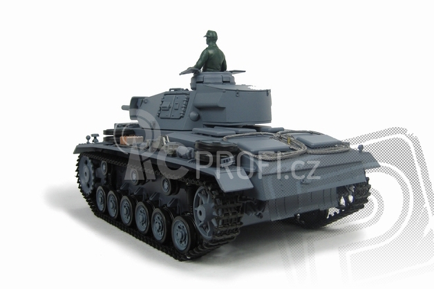 RC tank 1:16 Panzerkampfwagen III Ausf. L kouř. a zvuk. efekty