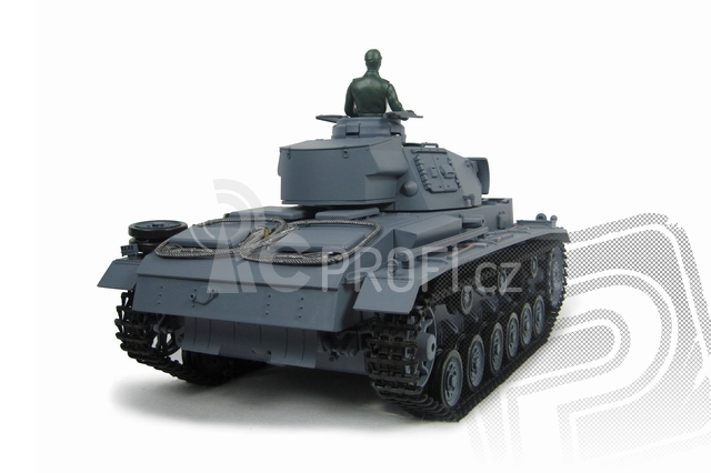 RC tank 1:16 Panzerkampfwagen III Ausf. L kouř. a zvuk. efekty