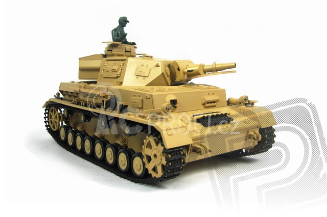 RC tank 1:16 Panzerkampfwagen IV Ausf. F-1 kouř. a zvuk. efekty