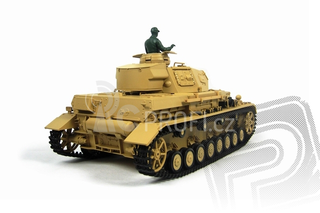 RC tank 1:16 Panzerkampfwagen IV Ausf. F-1 kouř. a zvuk. efekty