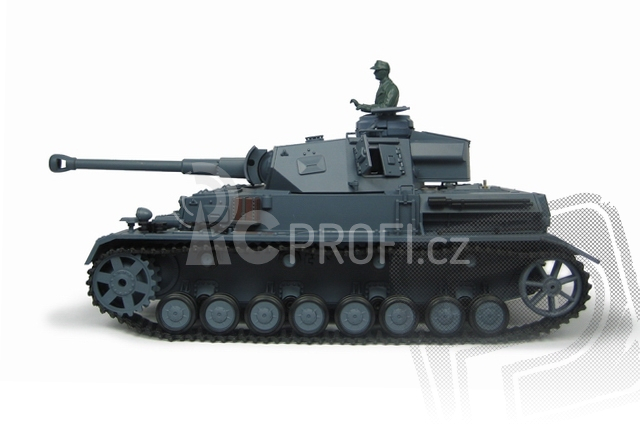 RC tank 1:16 Panzerkampfwagen IV Ausf. F-2 kouř. a zvuk. efekty