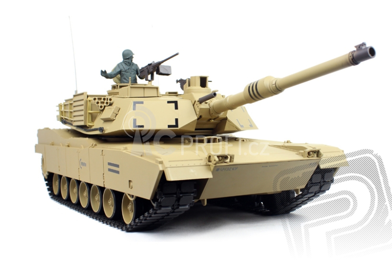 RC tank 1:16 U.S.M1A2 Abrams kouř. a zvuk. efekty