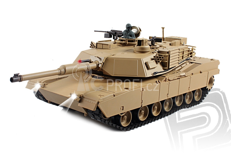 RC tank 1:16 U.S.M1A2 Abrams kouř. a zvuk. efekty