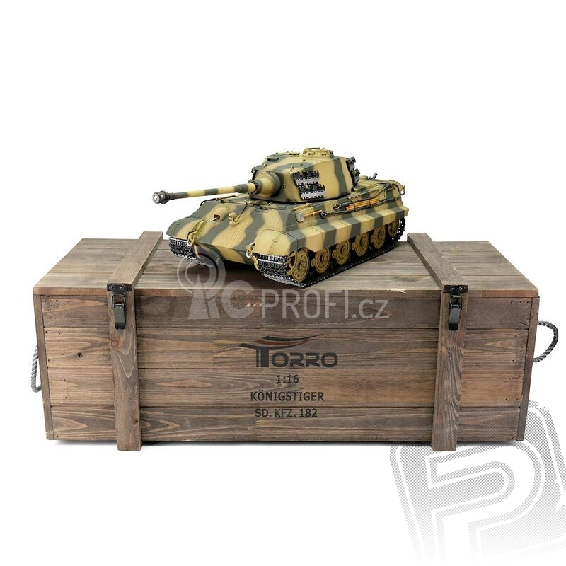 RC tank Kingtiger 1:16 IR, kamufláž
