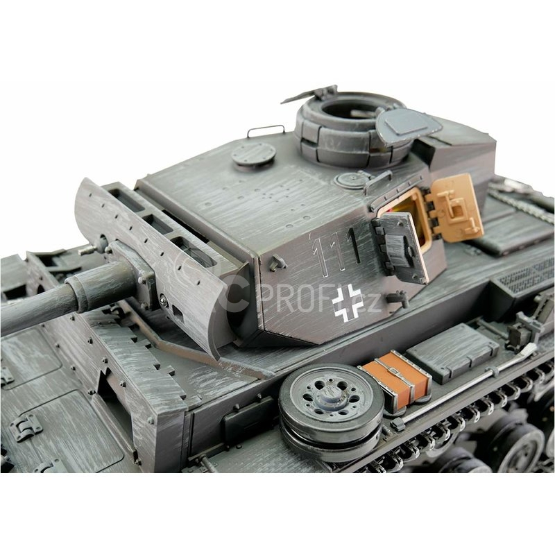 RC tank PzKpfw III. 1:16 IR, šedá