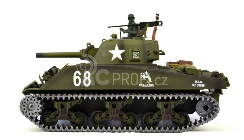 RC tank SHERMAN M4A3 1:16, BB IR 
