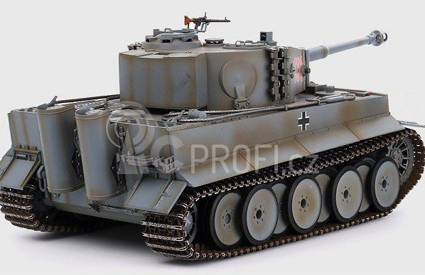 RC tank Tiger I 1:16 IR, šedá