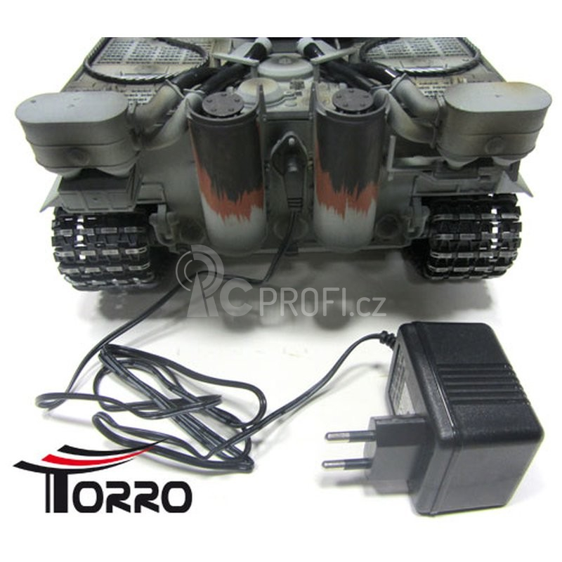 RC tank Tiger I 1:16 raná verze BB, šedá