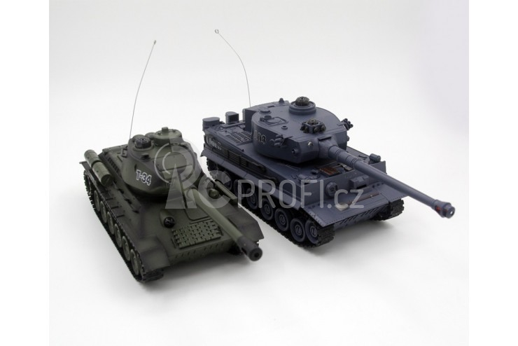 RC tanky Tiger I vs. T34/85