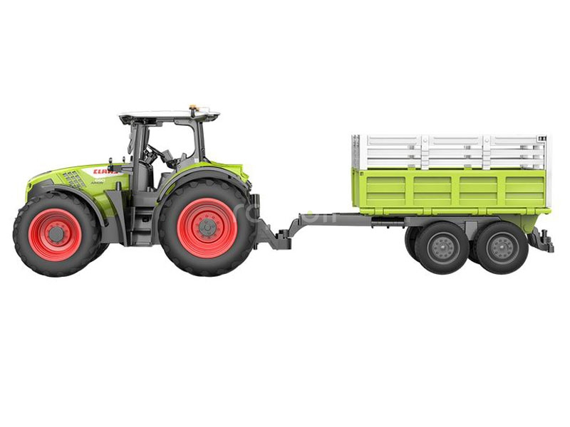 RC traktor Claas Arion 660 s vozem pro zvířata 1:24