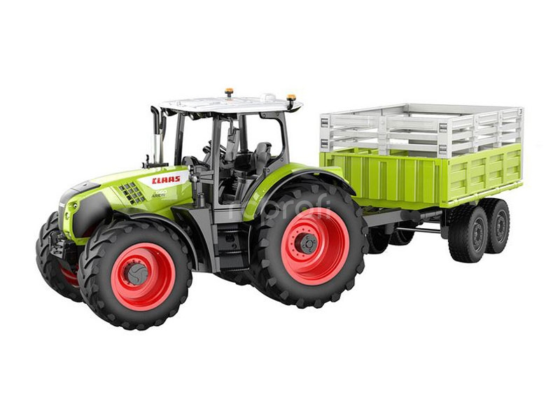 RC traktor Claas Arion 660 s vozem pro zvířata 1:24