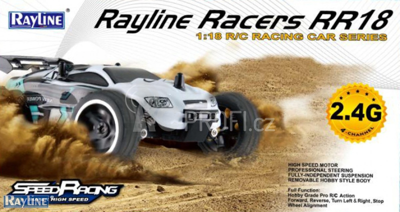 RC Truggy 1:18, červená