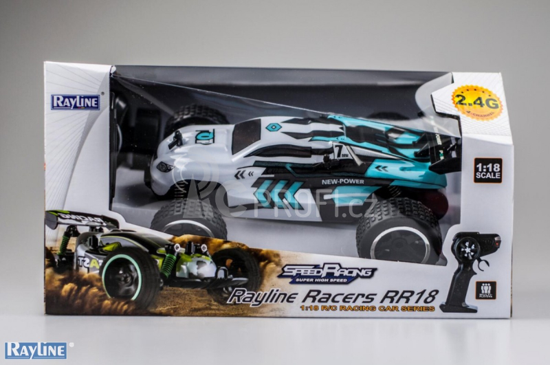 RC Truggy 1:18, červená