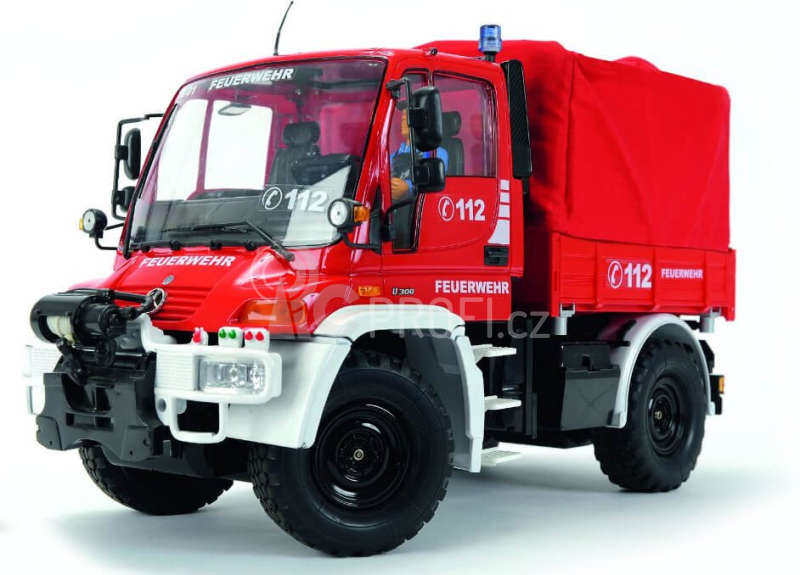 RC Unimog hasiči, červená