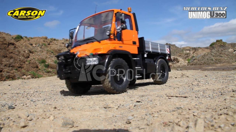 RC Unimog U300, oranžová