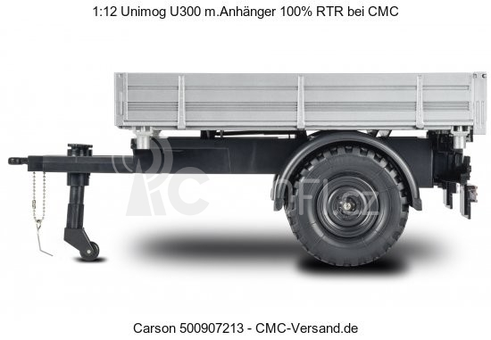 RC Unimog U300 s vozíkem, oranžová