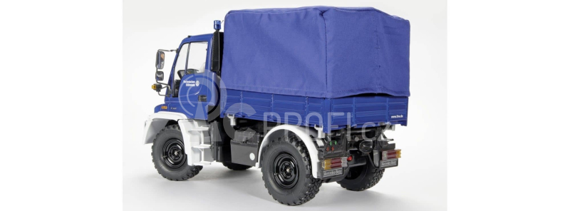 RC Unimog U300 THW s modrou plachtou