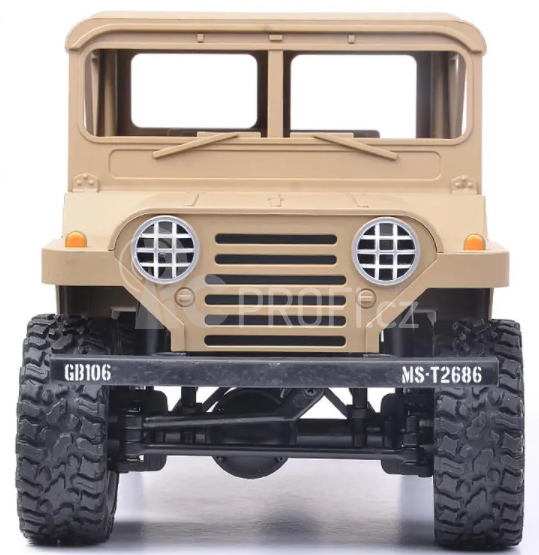 RC vojenský Jeep U.S. M151 1:14, pískový