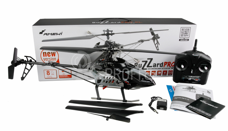 RC vrtulník Buzzard Pro XL V2 brushless, černá